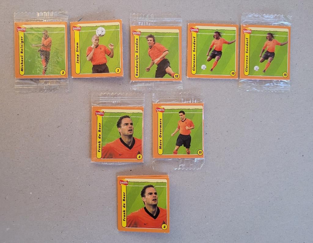 Krasbal kaartjes uit EK 2000 Smiths chips, Verzamelen, Verzenden, Spiek, Overige typen