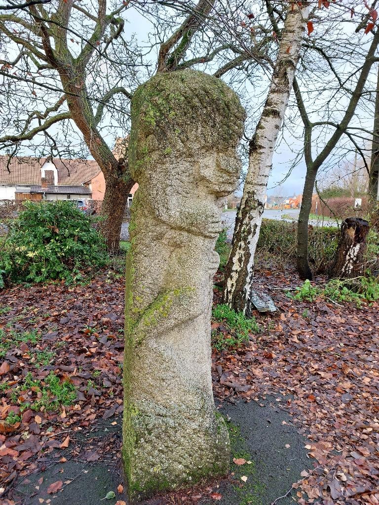 groot beeld in witsteen, Antiek en Kunst, Ophalen