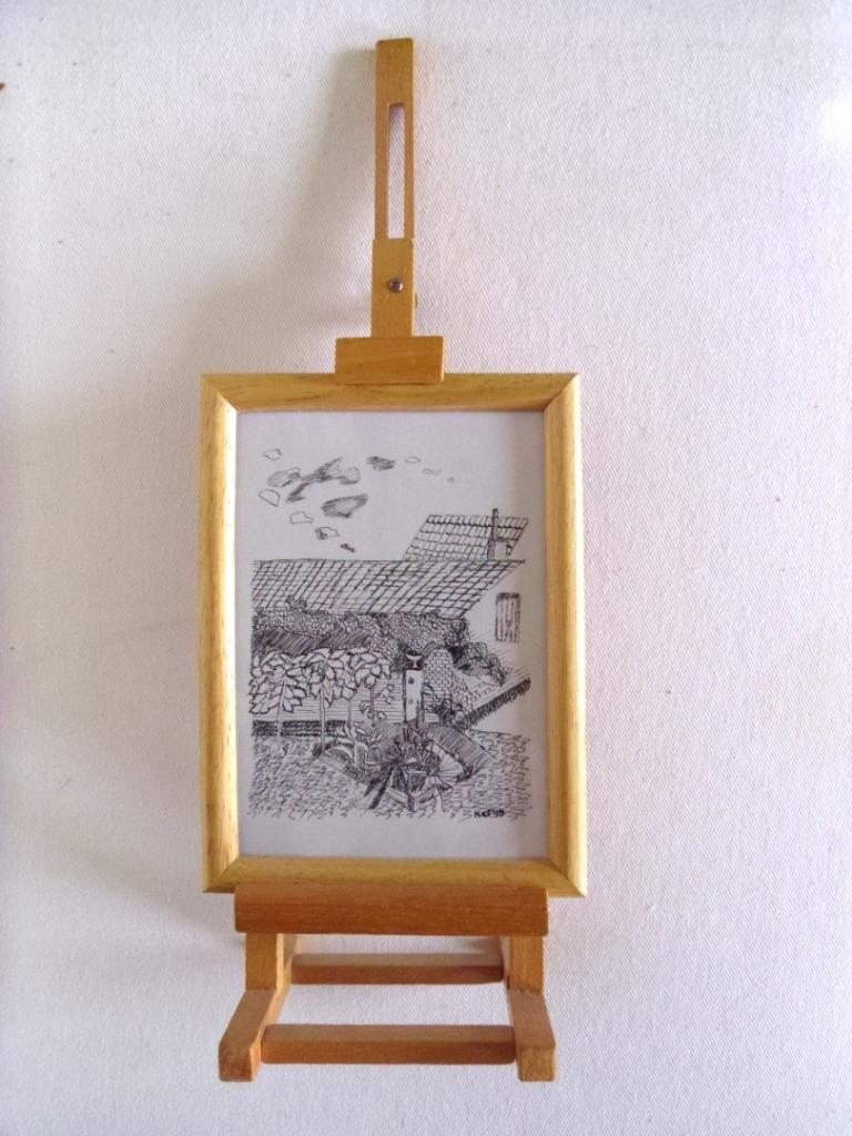 Pentekening in Chinese inkt / ingelijst, Antiek en Kunst, Ophalen of Verzenden