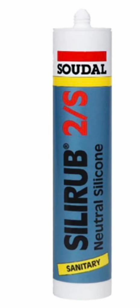 5x300ml Soudal silirub 2/S neutral transparant grijs, Bricolage & Construction, Isolation & Étanchéité, Enlèvement, Comme neuf