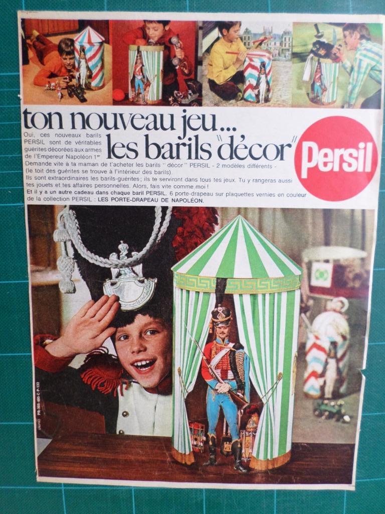 Persil - publicité papier les barils 'décor 'Persil - 1967, Ophalen of Verzenden, Gebruikt, Overige typen