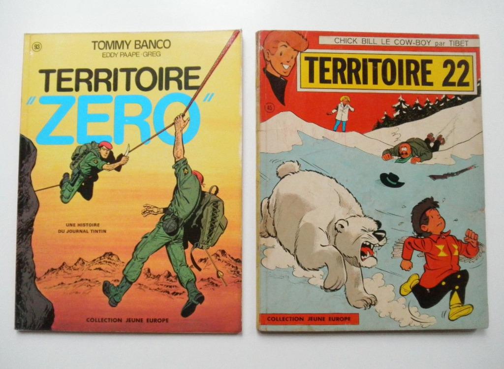 EO Jeune Europe 45 + 93 - Chick Bill + Tommy Banco - Paape, Plusieurs BD, Enlèvement, Utilisé, Paape - Tibet - Greg