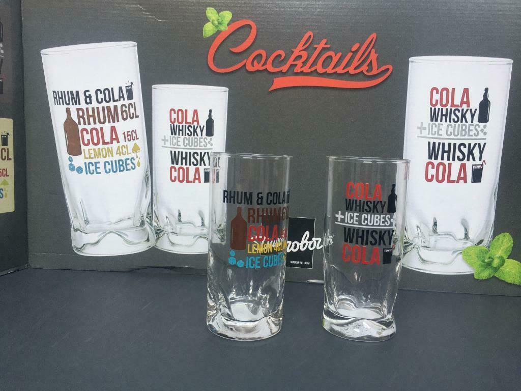 Partij Durobor Whisky Cola Rum Cola Glas Glazen 0,27L, Verzamelen, Ophalen of Verzenden, Nieuw, Overige typen