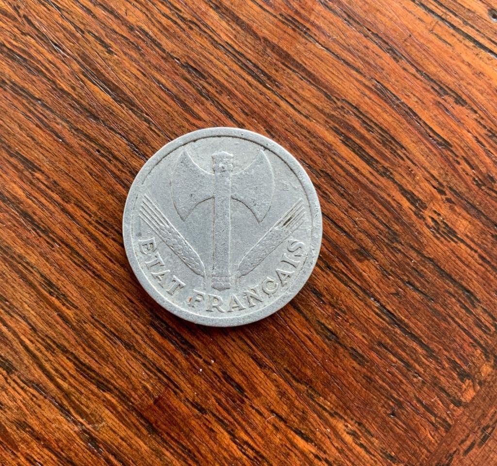Ancienne Monnaie France  Pièce 2 francs 1943 Etat Français, Ophalen of Verzenden, Frankrijk, Losse munt