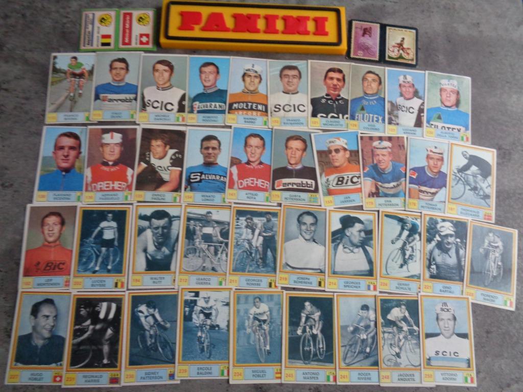 PANINI autocollants cyclistes SPRINT 71 de 1971 41x divers, Envoi