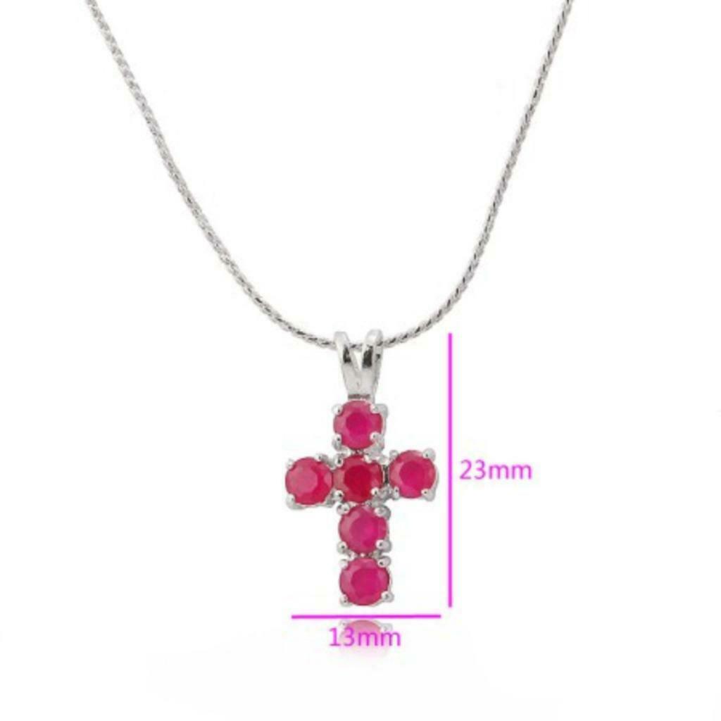 Pendentif Croix Chaine Neuf N 4055RH, Neuf, Croix ou Symbole, Autres matériaux, Argent