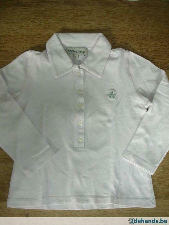 Donaldson lichtroze t shirt (polomodel) lange mouwen 4 jaar, Envoi, Utilisé, Fille, Chemise ou À manches longues