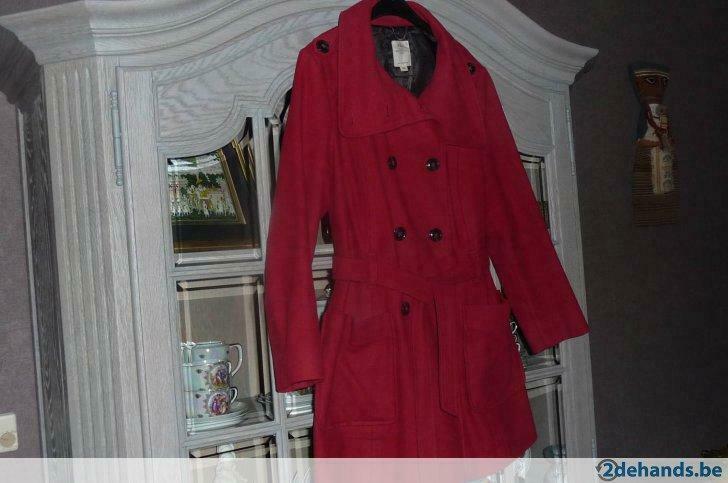 Mantel rood S. Oliver maat 40, Ophalen of Verzenden, Gedragen, Maat 38/40 (M), Rood