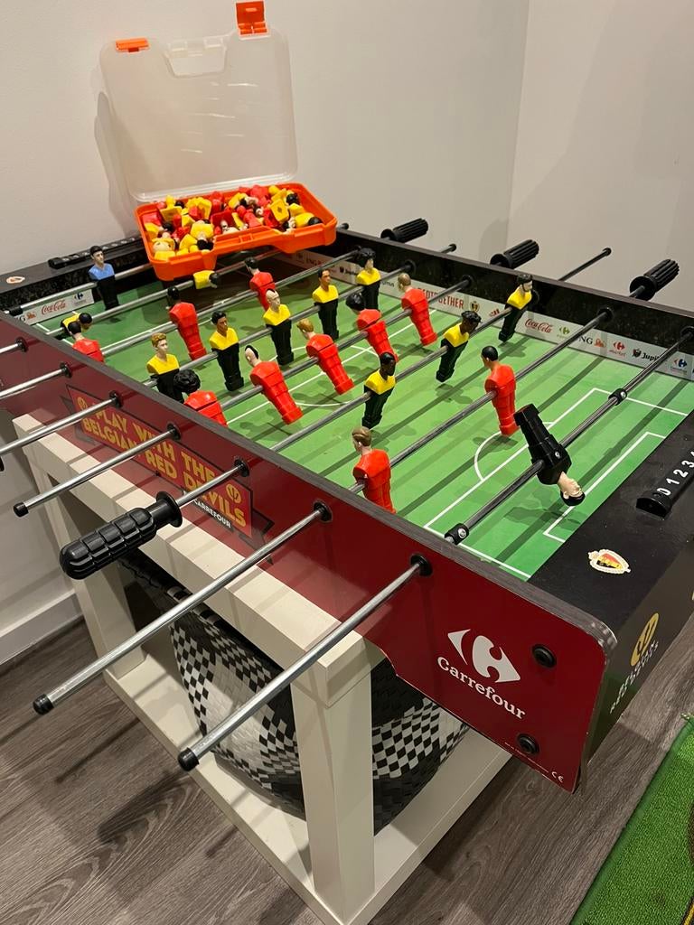Voetbaltafel Rode Duivels, Ophalen, Gebruikt