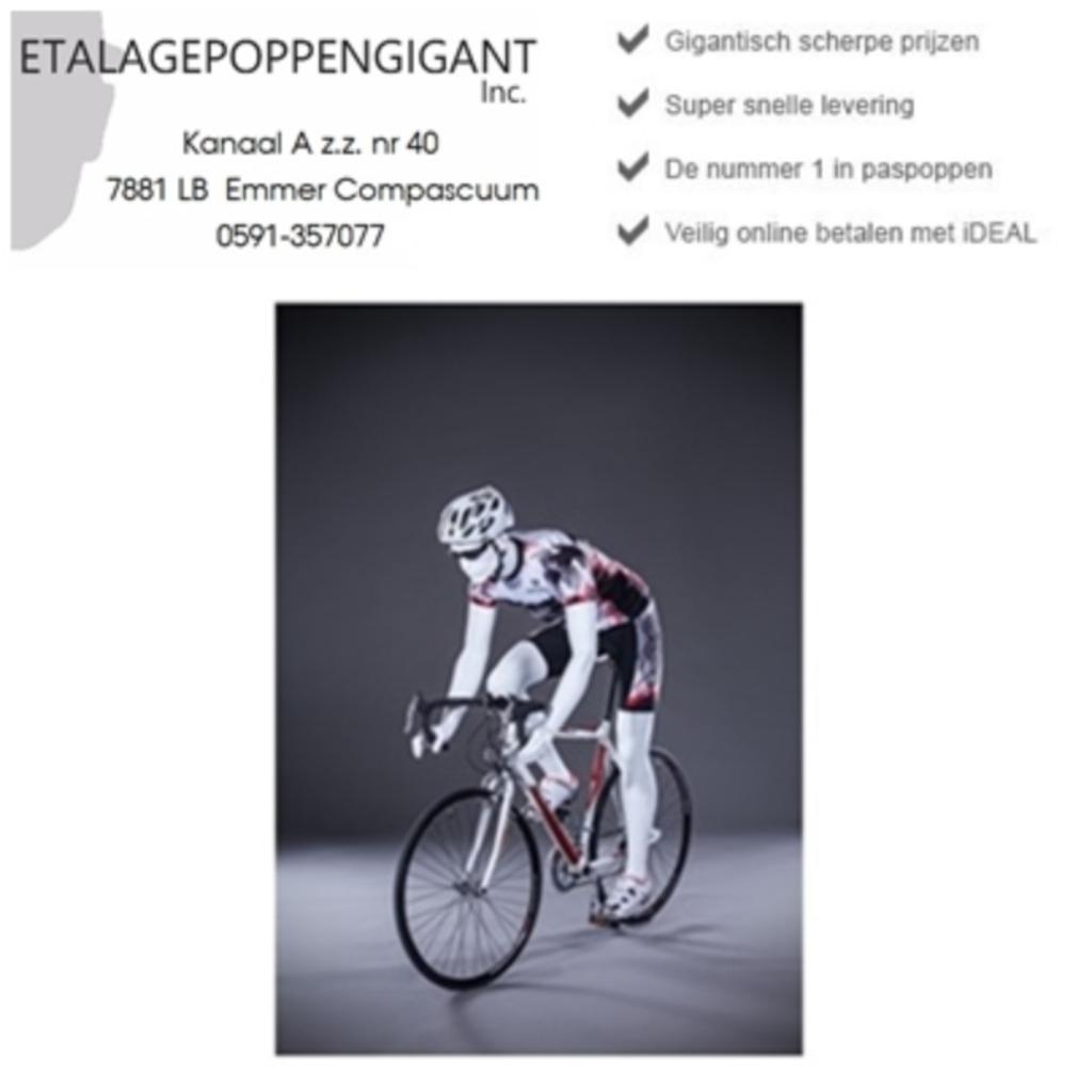 Etalagepoppen/Mannequins Nieuw in Race /Mountainbike Houding, Ophalen of Verzenden, Nieuw, Overige typen