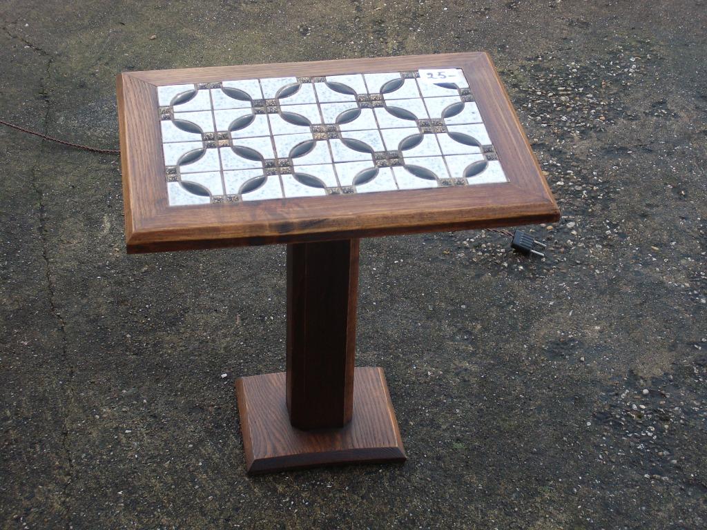 tafel, Huis en Inrichting, Tafels | Eettafels, Ophalen, Minder dan 50 cm, Gebruikt, Eikenhout