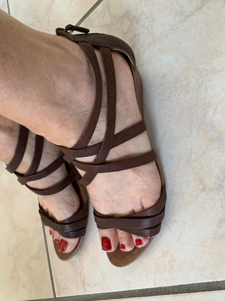 Sandalen Marc O Polo 40 bruin kwaliteitsleer, Kleding | Dames, Ophalen of Verzenden
