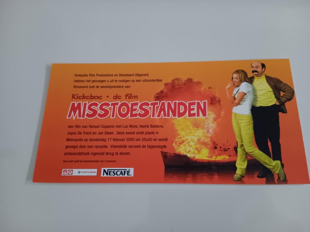 Kiekeboe uitnodigingskaartje, Boeken, Ophalen of Verzenden