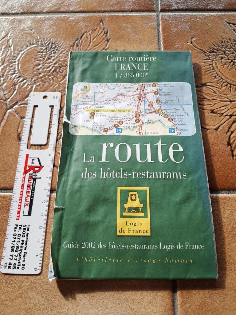 Carte routière des logis de France 2002, Enlèvement ou Envoi, Comme neuf