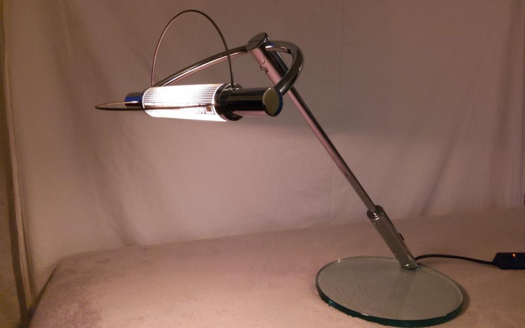 lampe de bureau design cini & nils, Enlèvement ou Envoi, Comme neuf, Verre, Design