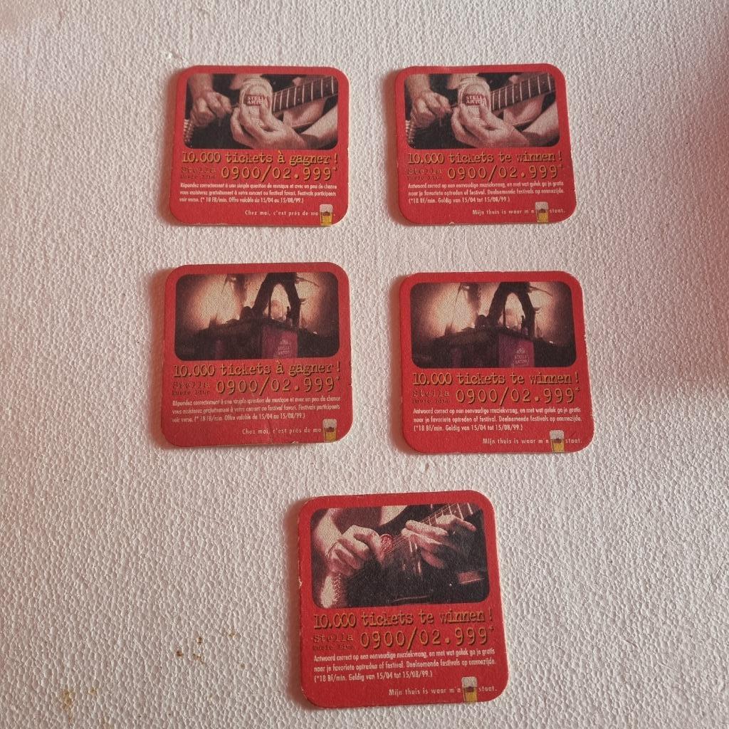 Sous Bock Stella Artois (modèle 163), Ophalen of Verzenden, Gebruikt, Viltje(s), Stella Artois