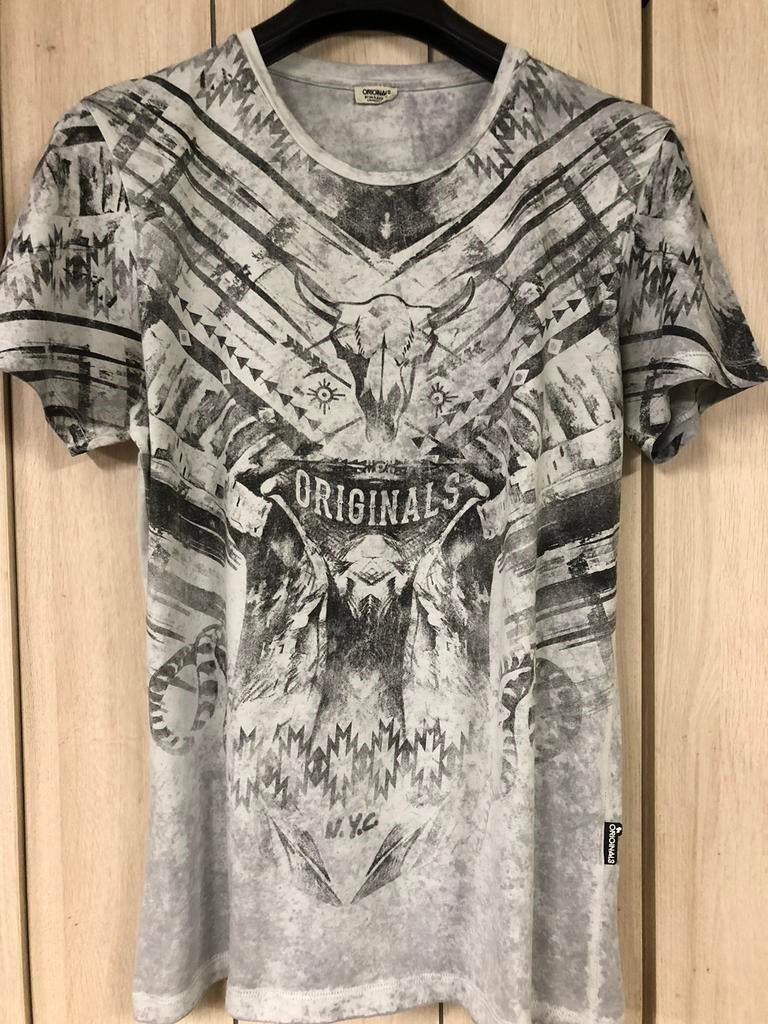 T-shirt : Jack & Jones : maat M, Maat 48/50 (M), Ophalen of Verzenden, Zo goed als nieuw, Grijs