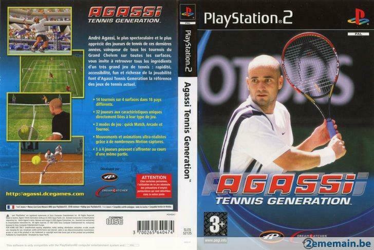 Agassi tennis génération (PS2), Enlèvement ou Envoi, Utilisé