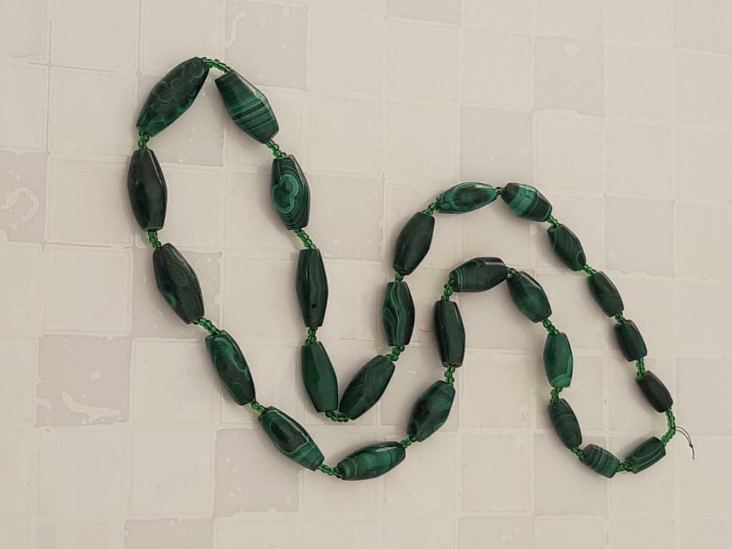 Collier en malachite RDCongo, Enlèvement, Neuf, Vert, Pierre ou Minéral