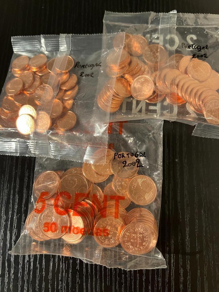 RARE ERROR - 1 cent muntje ongekleurd (Portugal 2002), Enlèvement ou Envoi, Portugal, Autres valeurs, Série