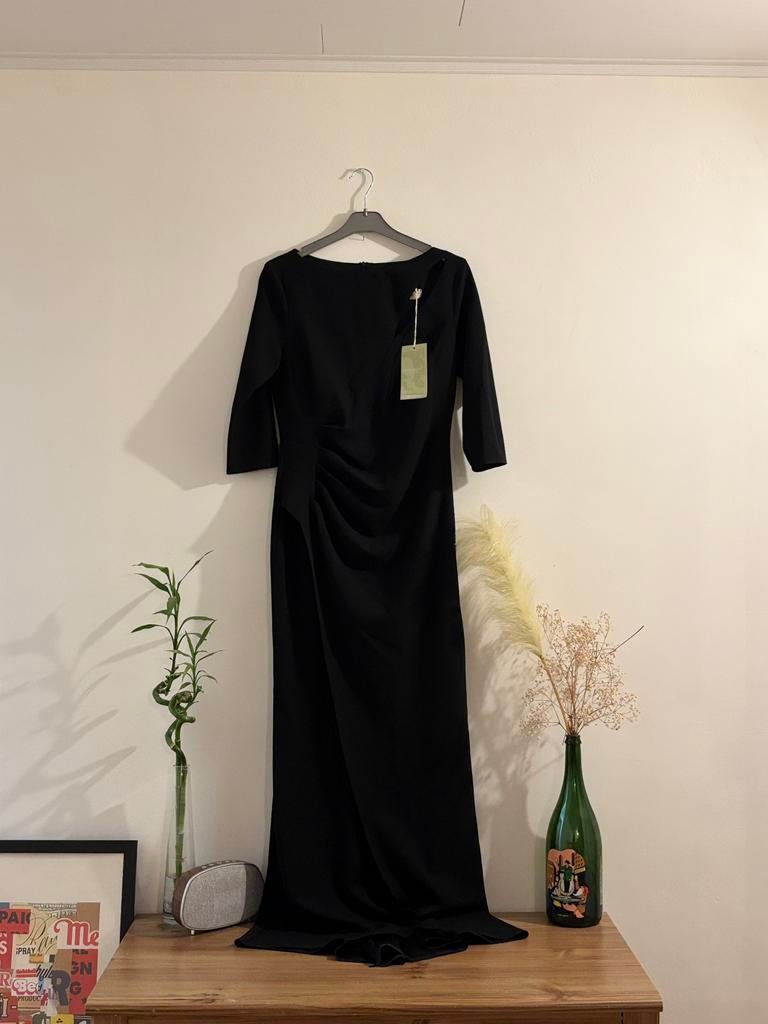 Rinascimento zwarte jurk, Zwart, Nieuw, Ophalen of Verzenden, Maat 36 (S)