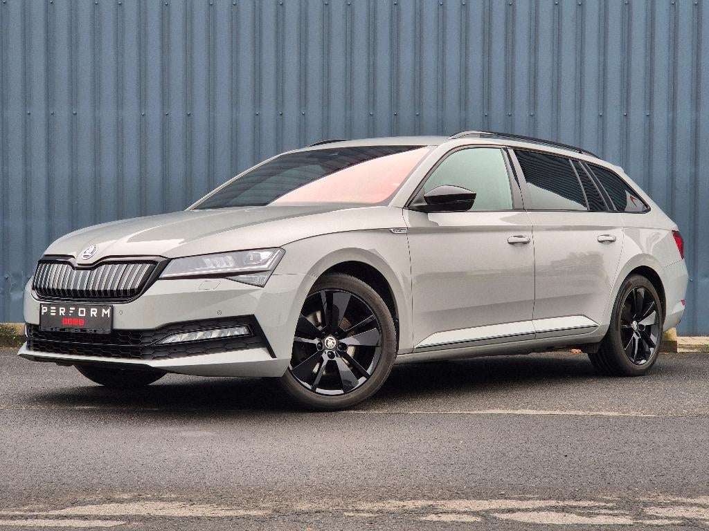 Skoda Superb Combi PHEV 1.4 TSI Sportline DSG 160 kW, Auto's, Skoda, USB, Alcantara, 5 deurs, Hybride Elektrisch/Benzine