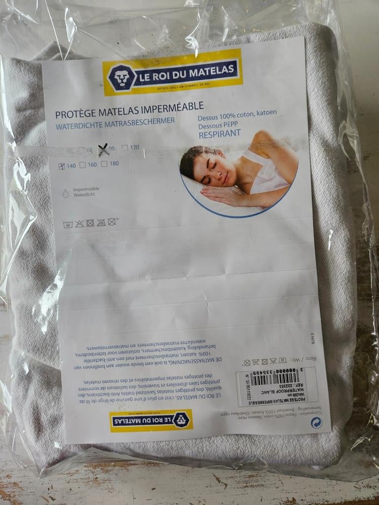 PROTECTION DE MATELAS 90 X 200 NEUVE, LE ROI DU MATELAS, Maison & Meubles, Chambre à coucher | Matelas & Sommiers, Neuf, 90 cm