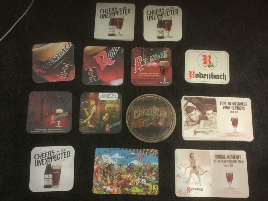 Brouwerij reclame bierkaart Rodenbach Grimbergen, Ophalen of Verzenden, Zo goed als nieuw