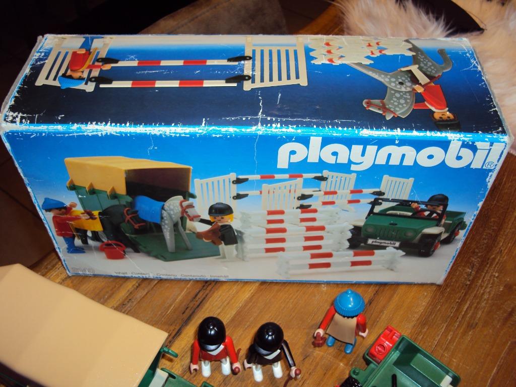 Playmobil 3140 en 3305 Paardentransport van 1986, Ophalen, Zo goed als nieuw, Complete set