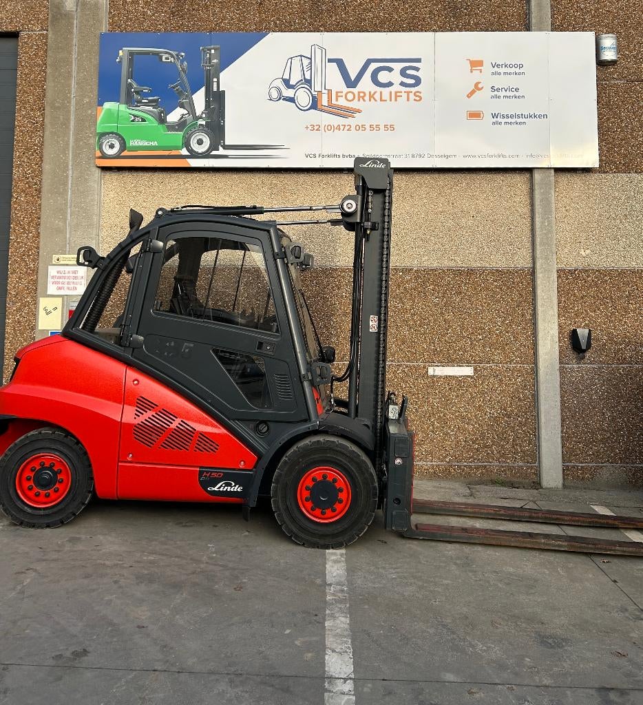 Linde diesel heftruck H50D-600 2020 full option + garantie, Ophalen, Linde, Diesel, Heftruck