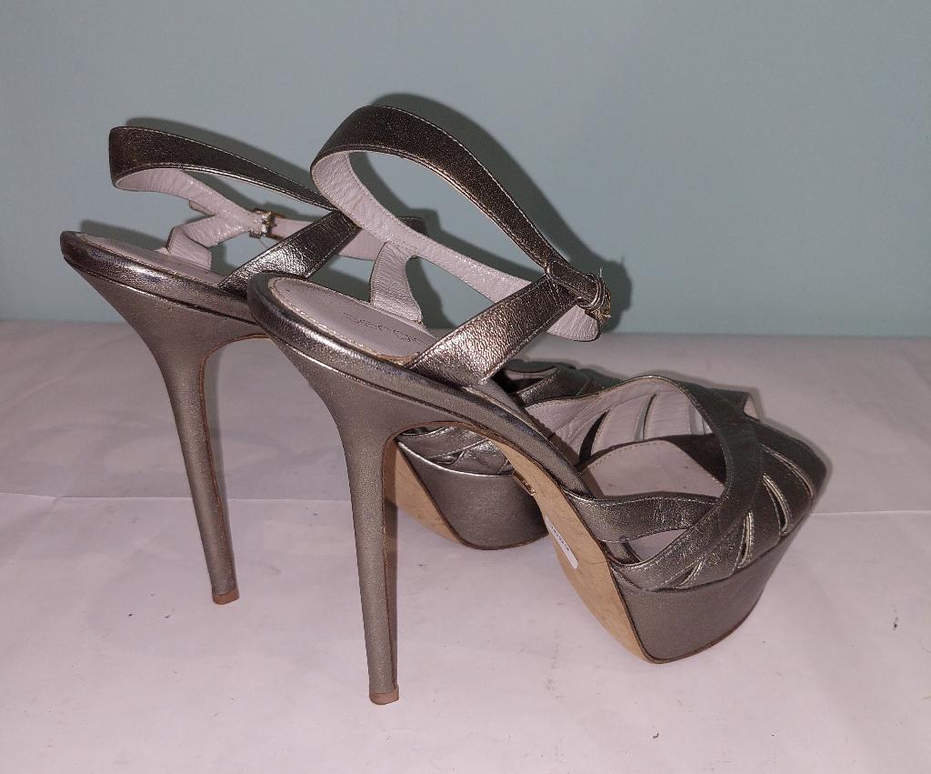 689C* Sergio ROSSI sexy bronzen luxe sandalen (40), Overige kleuren, Sergio Rossi, Verzenden, Schoenen met hoge hakken