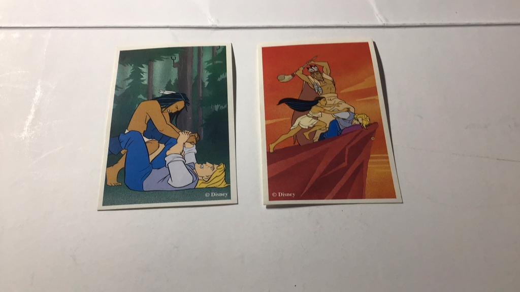 Pocahontas (x5 cm), Collections, Enlèvement ou Envoi, Autres personnages, Comme neuf, Image, Affiche ou Autocollant