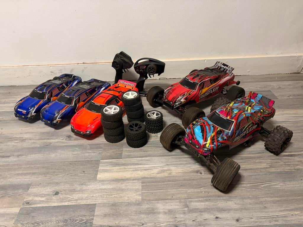 Traxxas rustler vxl rtr 2 stuks, Hobby & Loisirs créatifs, Modélisme | Radiocommandé & Téléguidé | Voitures, Comme neuf, Enlèvement