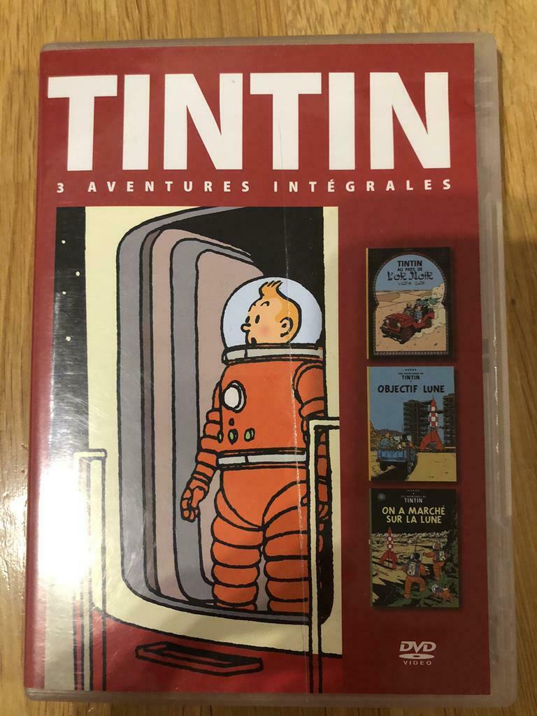 DVD Tintin 3 aventures, Ophalen of Verzenden, Zo goed als nieuw