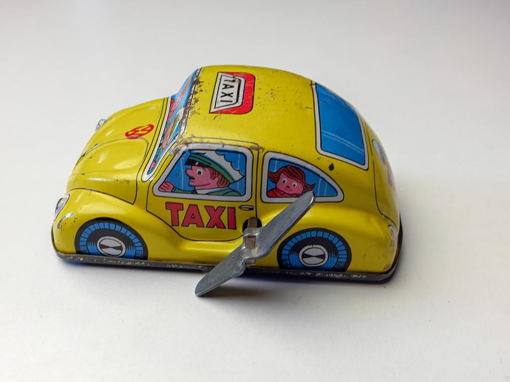 VW Kever Taxi Blikken Auto Opwind speelgoed, Ophalen of Verzenden
