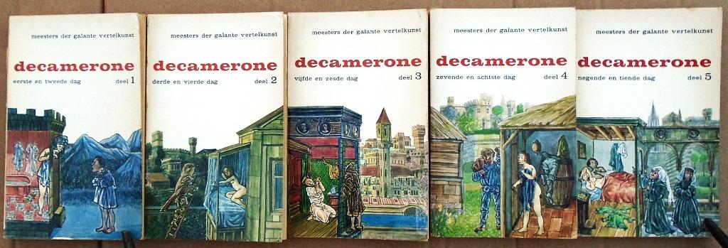 Decamerone (compleet: 10 dagen/5 delen) - [1967] - Boccaccio, Gelezen, Europa overig, Ophalen of Verzenden, G. Boccaccio