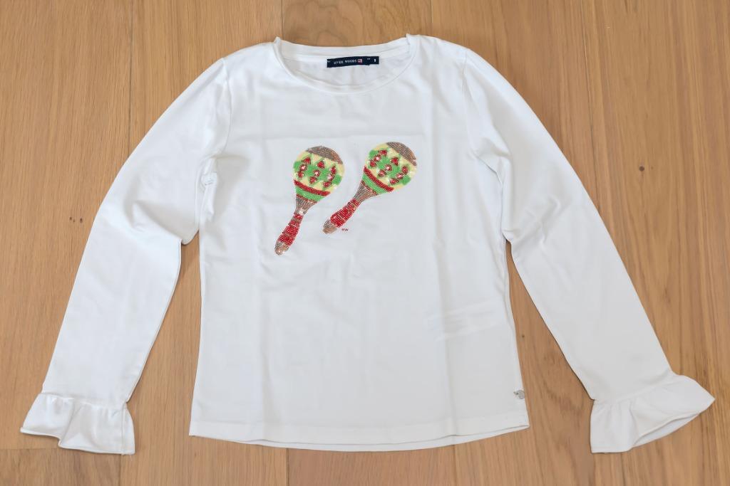 Witte T-shirt River Woods, maat 8 jaar, Kinderen en Baby's, Gebruikt, River Woods, Meisje, Ophalen of Verzenden