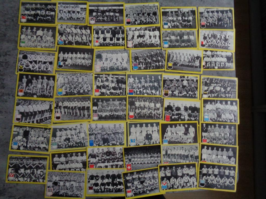 Voetbal KAARTEN maple leaf gum anno 1960 intern. teams 47x, Verzenden