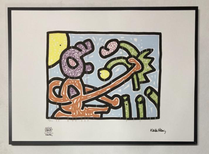 Keith Haring: lithografie op groot formaat, Antiek en Kunst, Kunst | Litho's en Zeefdrukken, Ophalen of Verzenden