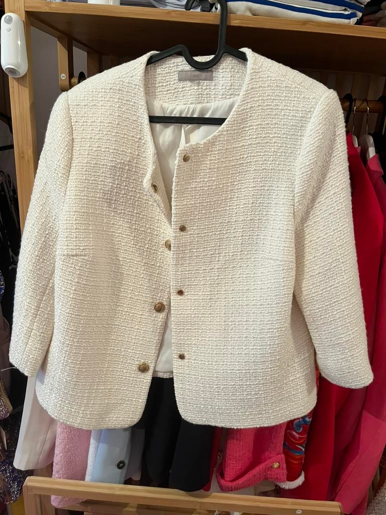 Blazer manches 3/4 blanc, Ophalen of Verzenden, Zo goed als nieuw, Wit