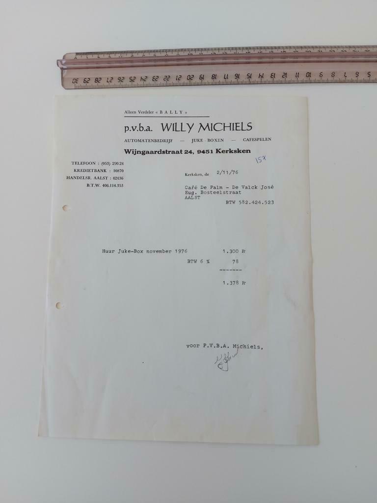 Oude facturen Willy Michiels Kerksken Haaltert, Ophalen of Verzenden, Zo goed als nieuw