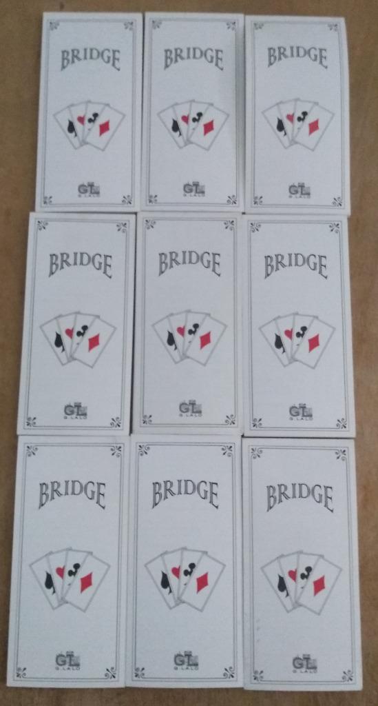 Lot van 9 notitieboeken van het nieuwe merk voor bridge, Hobby en Vrije tijd, Ophalen of Verzenden, Nieuw