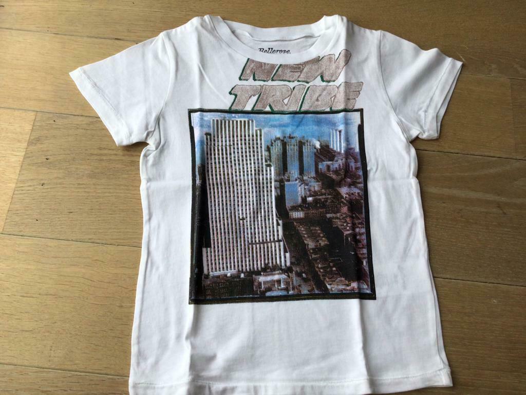 Wit t-shirt bellerose 6 jaar, nieuwstaat, Verzenden, Zo goed als nieuw, Shirt of Longsleeve, Jongen