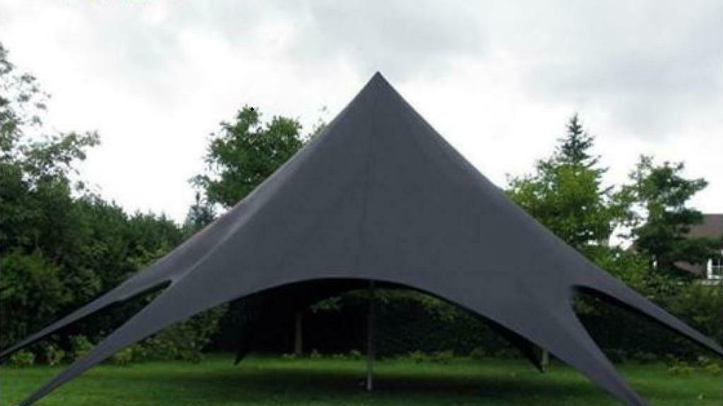 Bikerstent Starflex-Shelter Starshade Stertent 14x14m Zwart, Ophalen of Verzenden