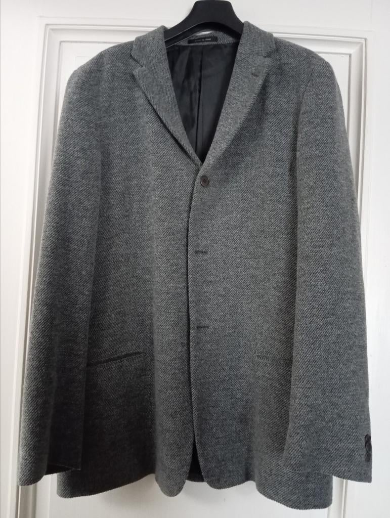 EMPORIO ARMANI - grijze blazer in wol, maat 54, Kleding | Heren, Kostuums en vesten, Ophalen of Verzenden, Zo goed als nieuw, Maat 52/54 (L)