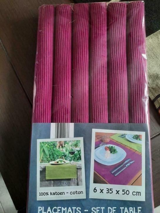 Placemat onderlegger diverse kleuren, Huis en Inrichting, Ophalen of Verzenden, Nieuw