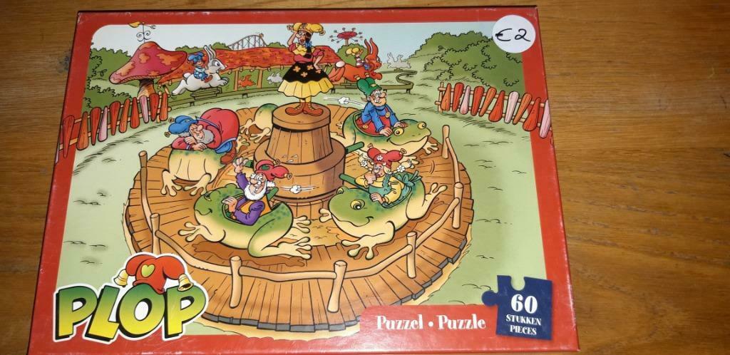 Puzzels plop, pippi langkous, playmobil, spiderman, Ophalen of Verzenden, Gebruikt, Puzzelen