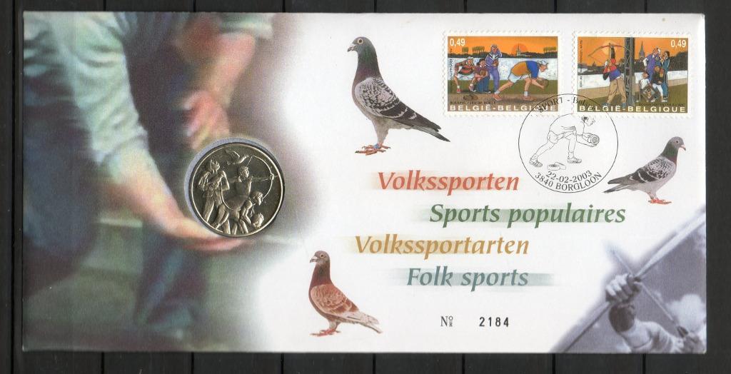 Année 2003 : 3157-3158 - Numisletter : Sports populaires, Ophalen of Verzenden
