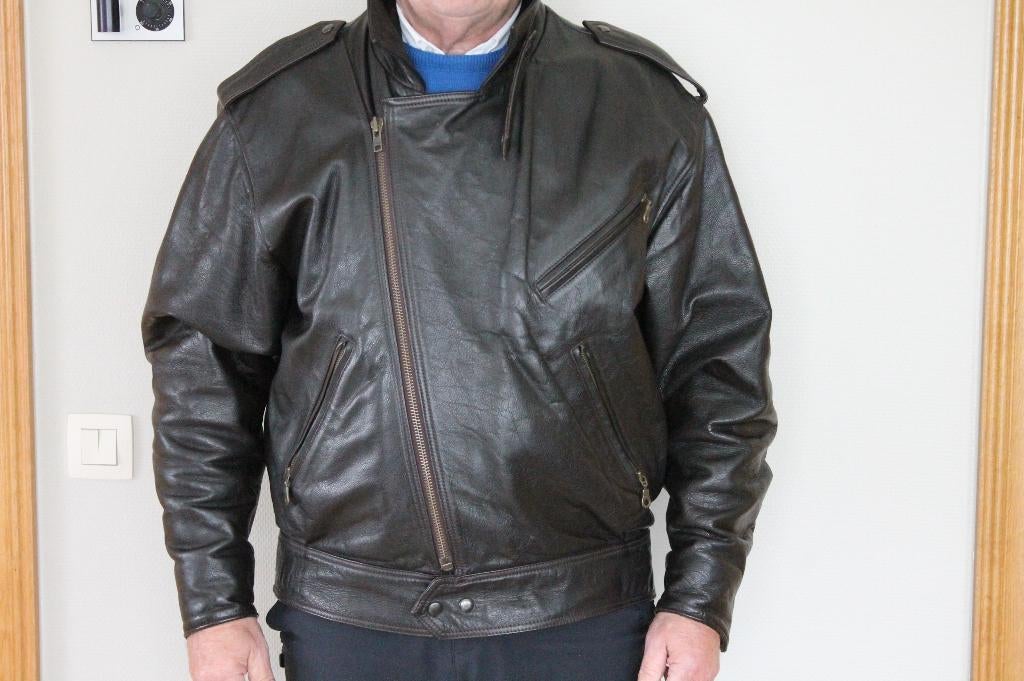 Lederen motorvest, Ophalen, Heren, Jas | leer