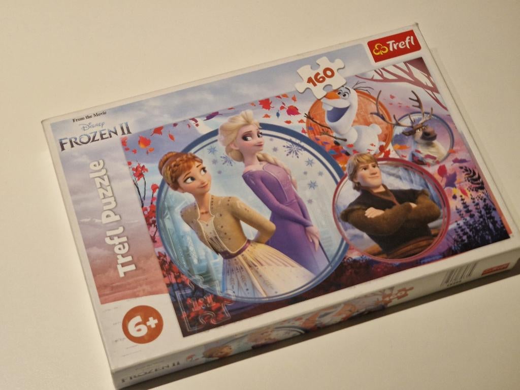 Puzzel Disney Frozen II 160 stukjes (vanaf 6 jaar), Ophalen, Meer dan 50 stukjes, Zo goed als nieuw, 6 jaar of ouder